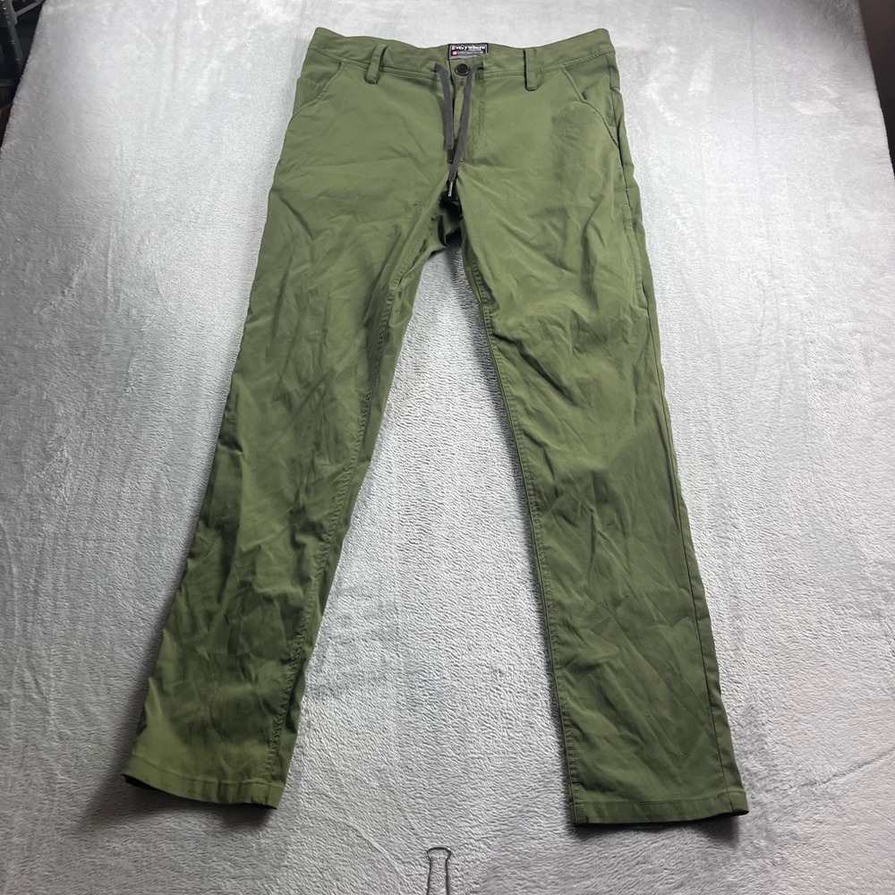686 Everywhere Collection Slim Fit Technical Pants Olive Green Mens W34 L32